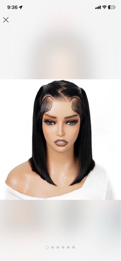Black Straight Bob Lace Front Wig