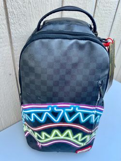 Sprayground SHARKS IN PARIS GLOW BACKPACK (DLXV) Black Limited Edition Gold T