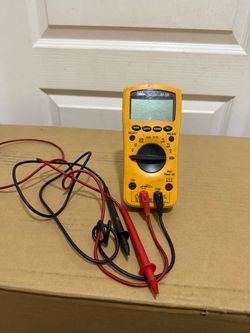 IDEAL 61-340 Test-Pro Multimeter Voltmeter Ohm meter W/ Different Lead Freeship. Used in good with some cosmetic blemishes. These blemishes are in the
