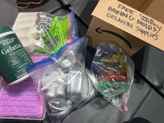 Free cookie cutters, molds, gelatin supplies