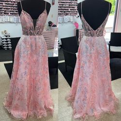 New With Tags Blush Colored Corset Bodice Formal Gown & Prom Gown $199