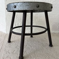 Vintage Metal Milk Stool