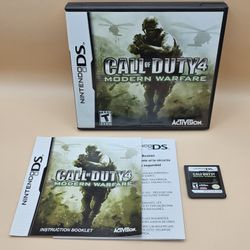 Call of Duty 4 Modern Warfare (Nintendo DS) CIB Video Game w/ Manual