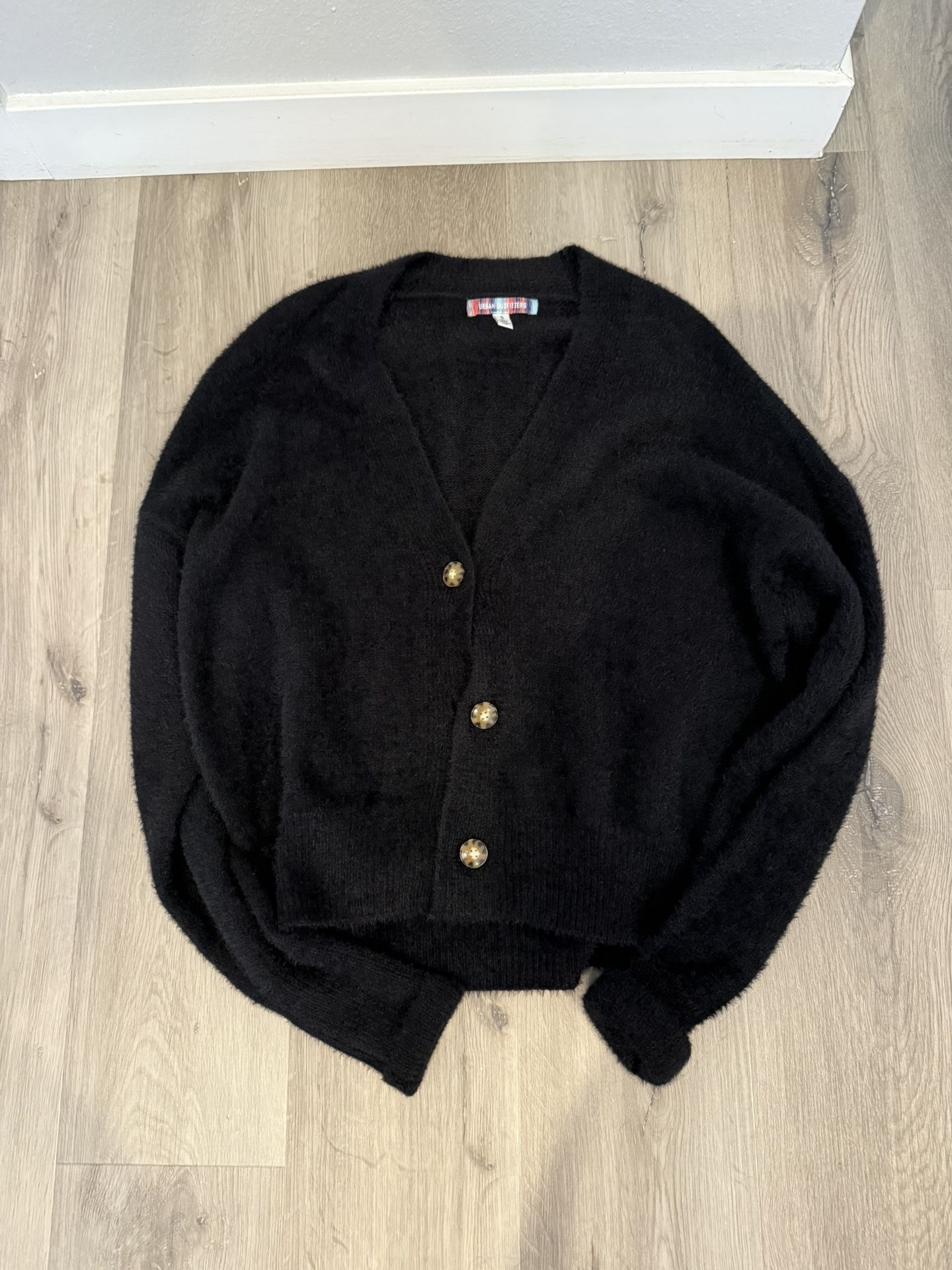 Urban outfitters small black cardigan, oversized