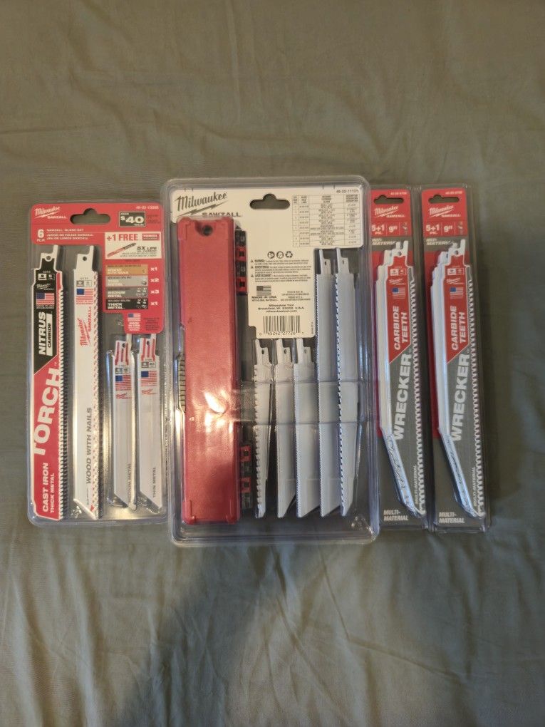 44 Assorted Milwaukee RECIP SAW Blades