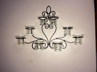 8 Votive Candle Holder- Wall Decor