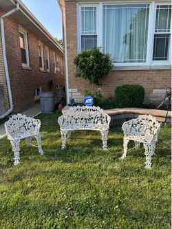 Cast Iron Bench Chairs