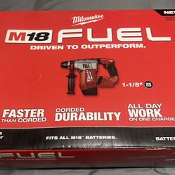 M18 FUEL 18V Lithium-Ion Brushless Cordless 1-1/8 in. SDS-Plus Rotary Hammer (Tool-Only)