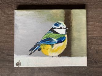 Bird decor 8x10 canvas