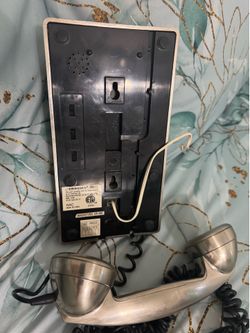 Stainless wall push button phone