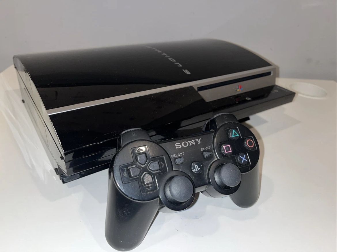 Sony PlayStation 3 (PS3) Model CECHK01 Fat Console, Controller & Cords TESTED