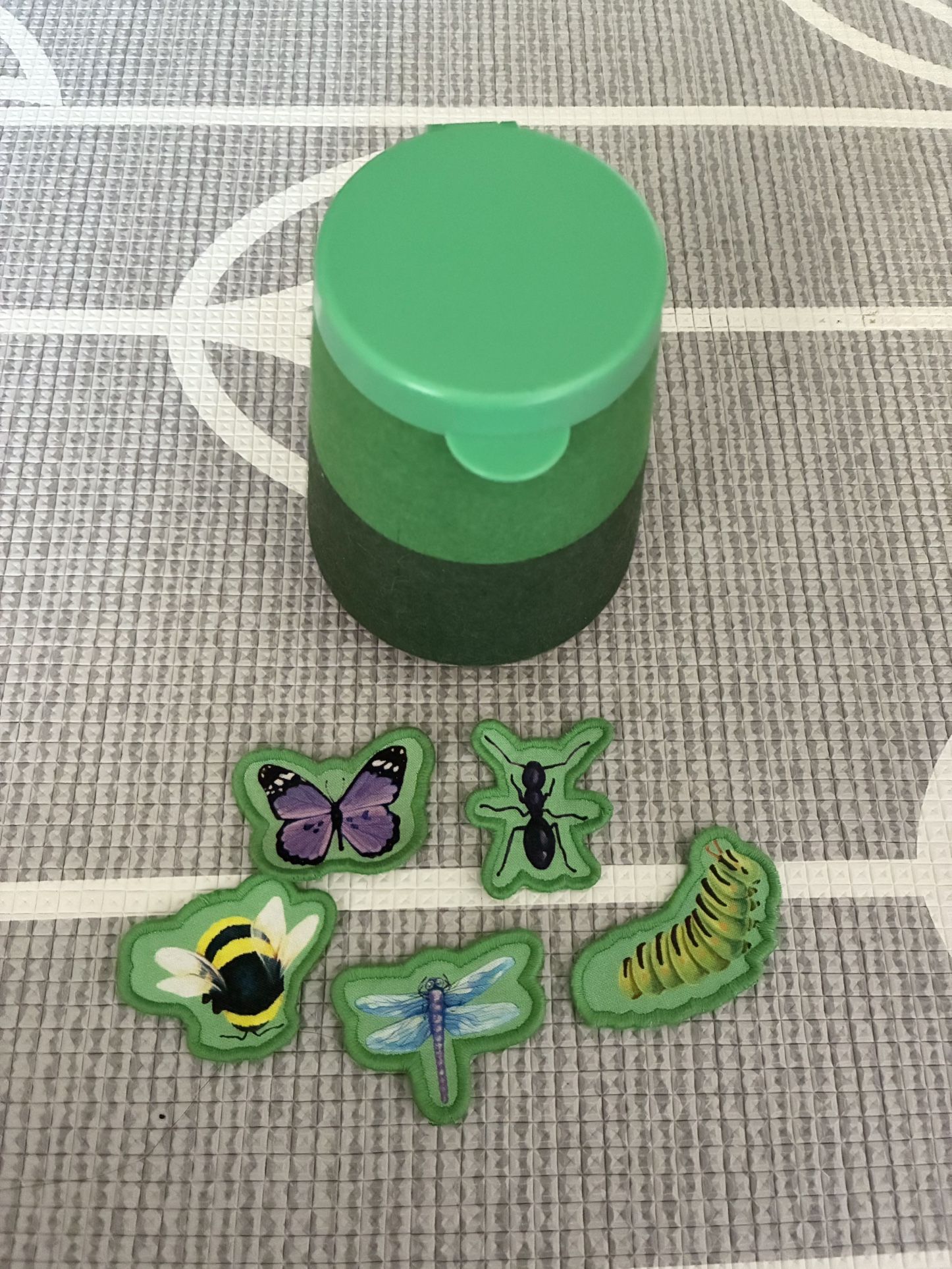 Lovevery Fuzzy Bug Shrub from the Adventurer Play Kit