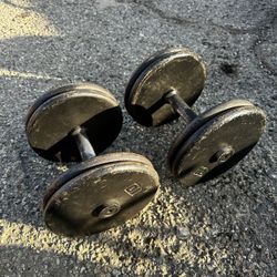Pair Of 40lbs Dumbbells 