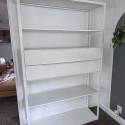 Metal IKEA Shelf With 2 Drawers 