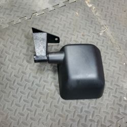 Jeep Jk / Jku Driverside  Textured Mirror with Relocation Bracket On Post When Doors Are Off