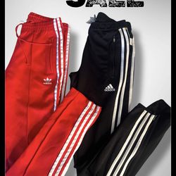 Adidas Track Pants blk size small & red pants Size Xs 4-6 Black (woman’s)