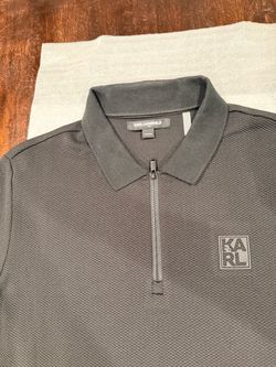 Karl Lagerfeld Paris Quarter-Zip Polo Shirt
