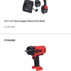 Snap-On 18 V 1/2" Drive Impact Wrench 
