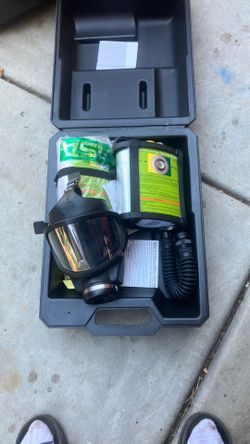 MSA Gas Mask (GMEO-SSW-N95) With Window Cator and 2 Canisters