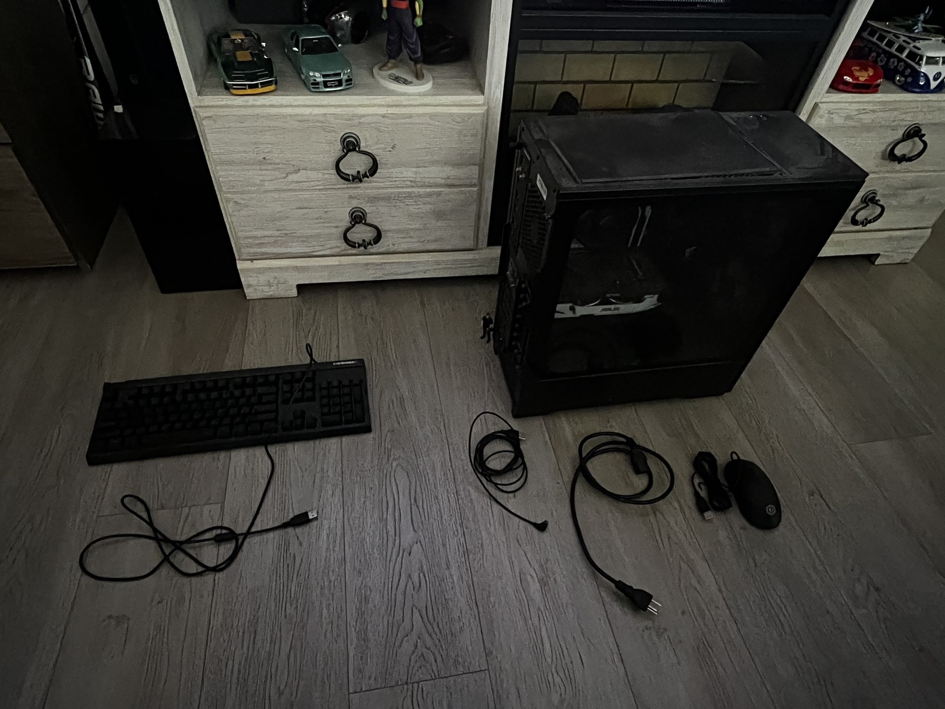Computer and New Mouse and New Keyboard