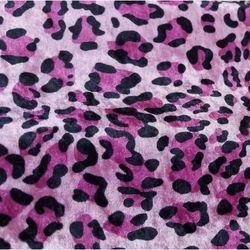 Animal Print Cheetah Print Pink Velvet 60" Fabric Per Yard $ 9.50