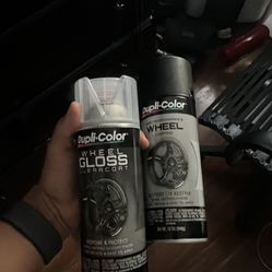 Dupli Color Satin Black Paint And Clear Coat
