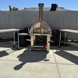 Bella Grande Wood Fired Pizza Oven and Cart
