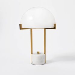 Milk Glass Dome Task Table Lamp White Threshold™' designed with Studio McGee. New In Box.