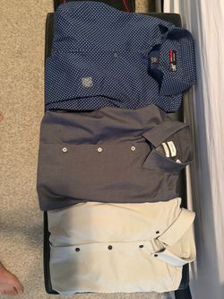 5 Calvin Klein & JF J. Ferrar Lot of Slim Fit Dress Shirts S 14-14.5 new and used