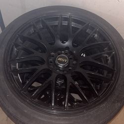4, 19 Inch Rims With 4 Tires (5x114.3)