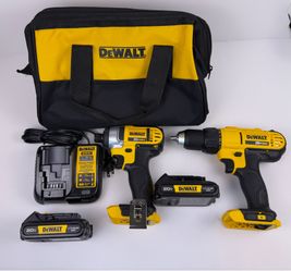 DEWALT 2-Tool Combo Kit With 2x (1.3 Ah) Batteries