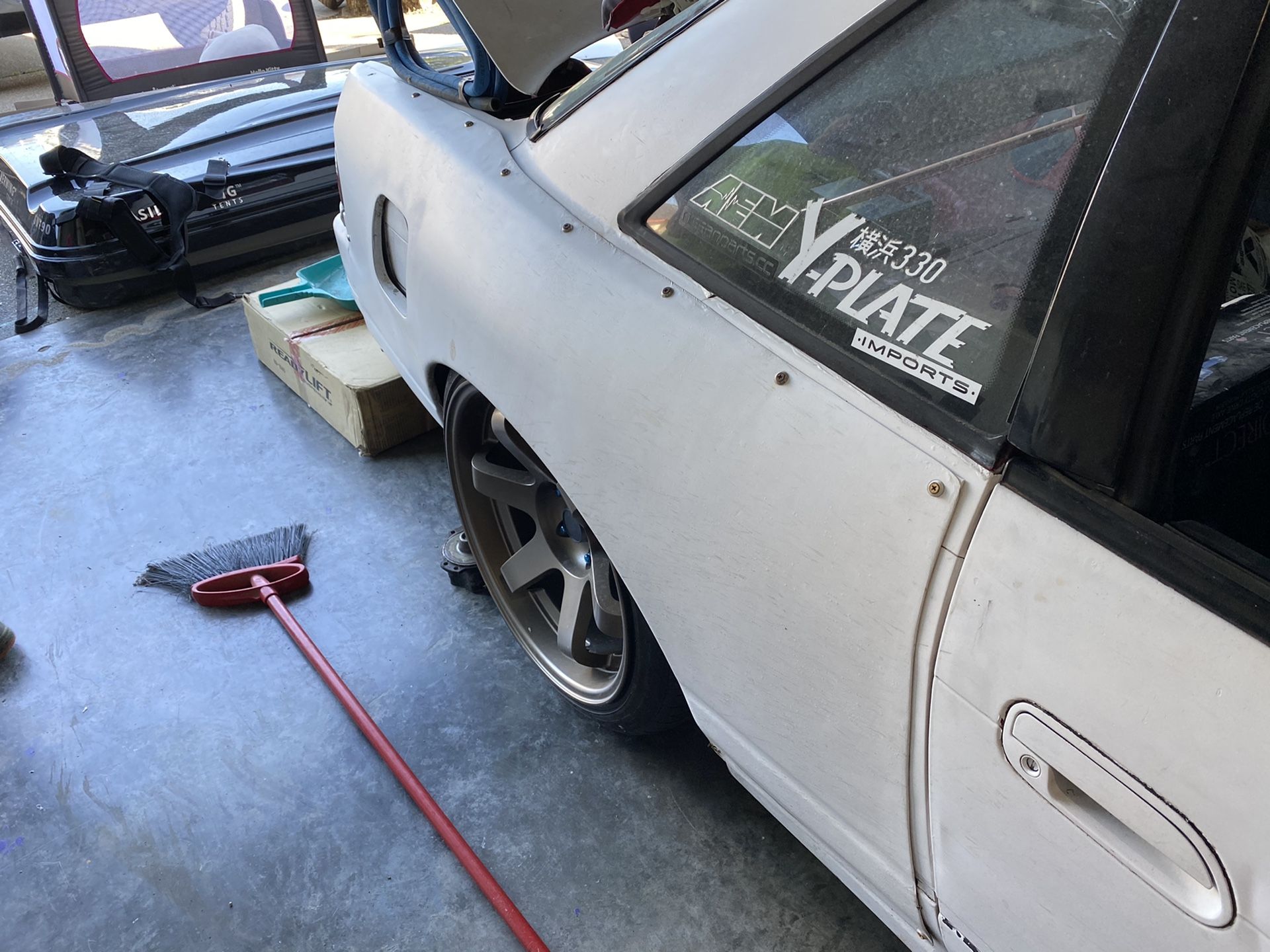 Fiberglass 55mm wide body 240sx coupe