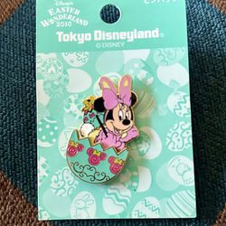 Minnie Mouse Egg Easter Wonderland 2010 Tokyo Disney Pin
