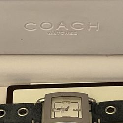 Coach Watch Blue Suede Brand New In Box 