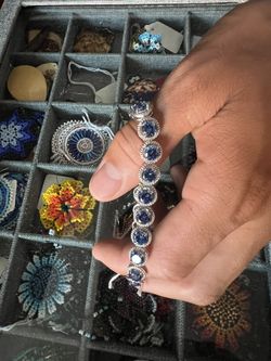 Paraiba Bracelet .925 Silver