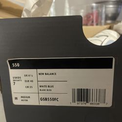 New Balance 550 Blue And White 