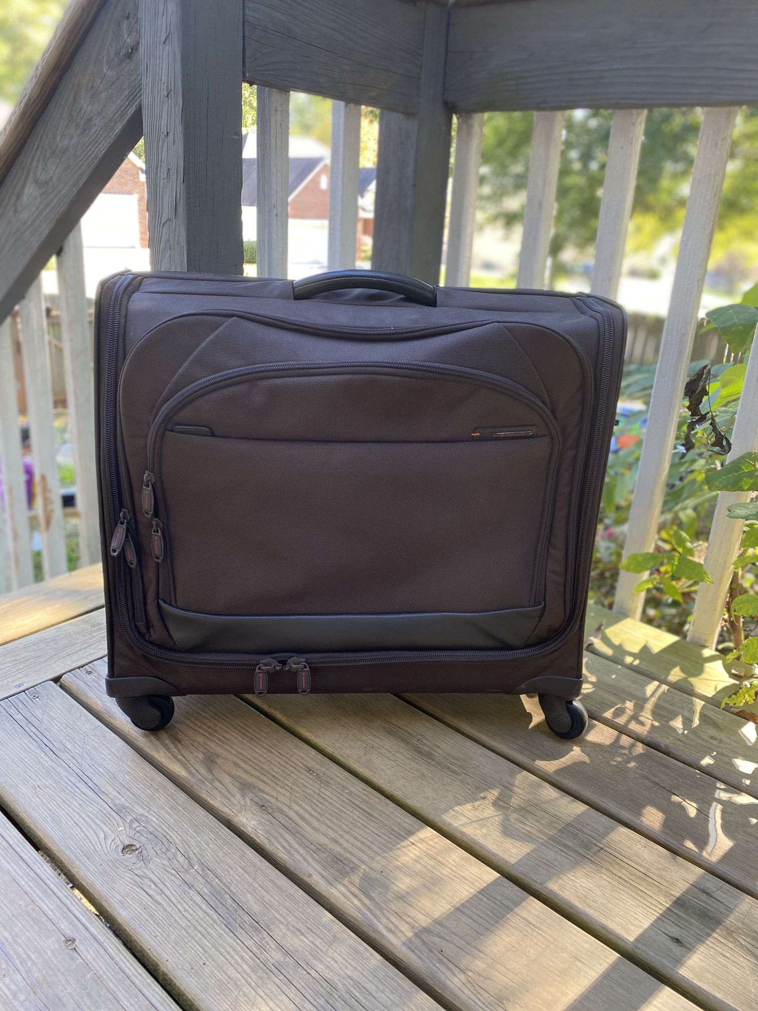 Samsonite Expandable Rolling Luggage w/ Garment Bags