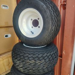 Golf cart tires and rims