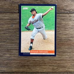1993 Fernando Valenzuela Baltimore Orioles Baseball Card