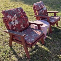 Retro 70’s Vintage Redwood Patio Furniture - 11 Piece Set