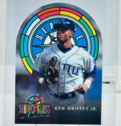Ken Griffey Jr. 1996 Studio Stained Glass Stars Card