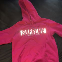 Supreme Reflective Cutout Hooded Sweatshirt