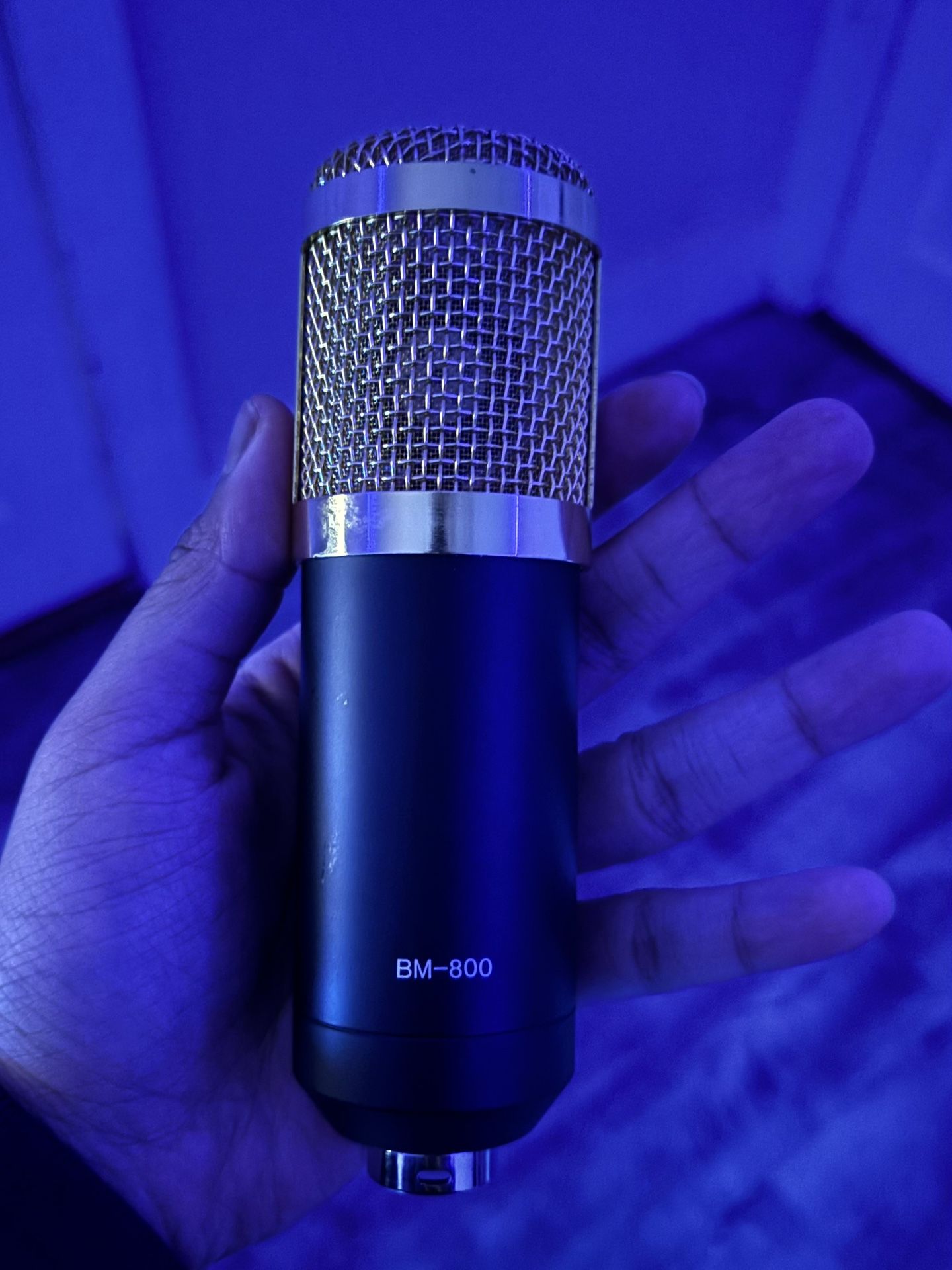 Gold/ Black Microphone