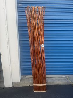 Tall Decorative Bamboo Wood Sticks Bundle Floor Vase Decor
