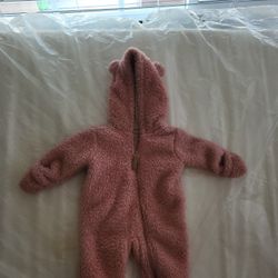 Baby Bear Girl Cozy Onesie