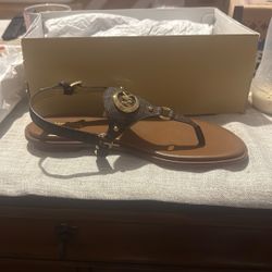 Michael Kors Casey Signature Logo Slingback Sandal