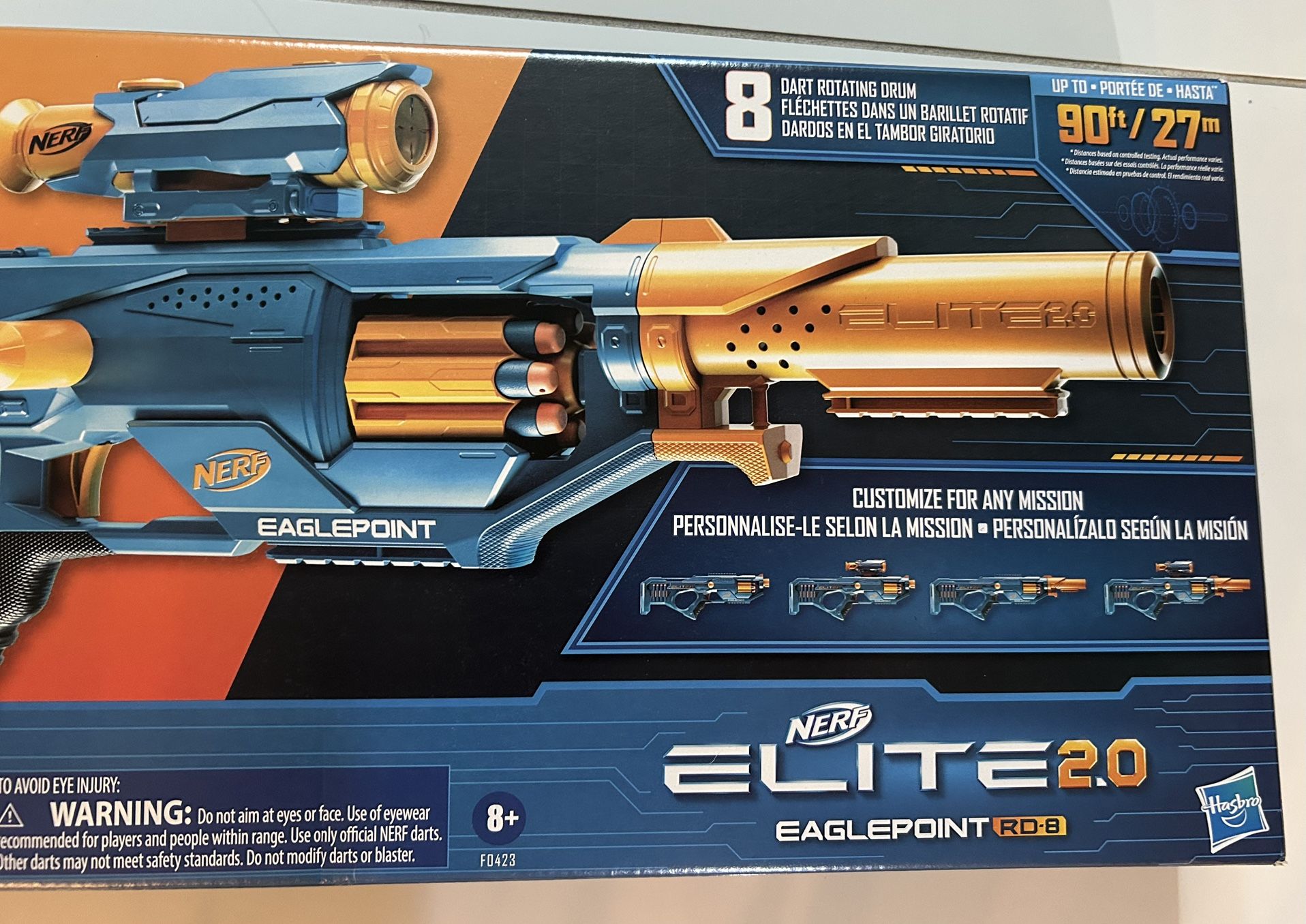 New and Sealed Kid’s Nerf Gun Elite 2.0 Eaglepoint RD-8 Blaster🎁 Great Gift 🎁