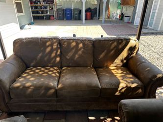 Three piece sofas/couches set with accent pillows