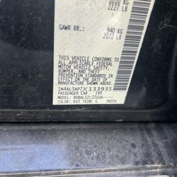 2018 Nissan Altima Part Out