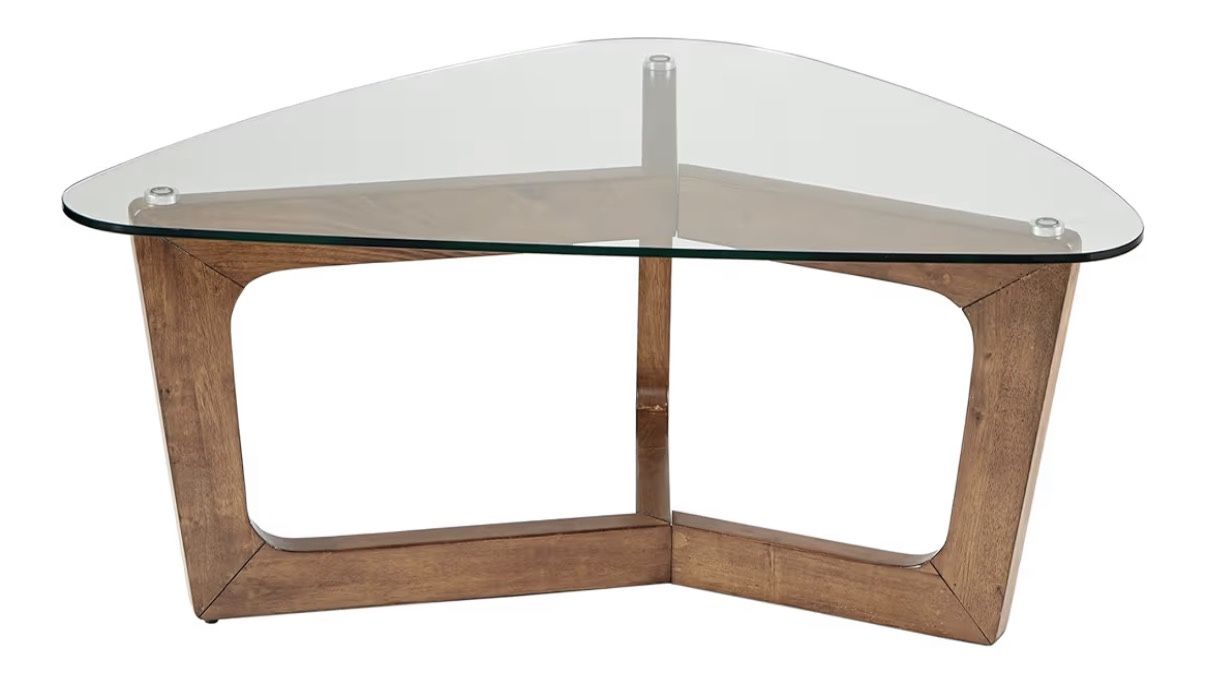 Ink & Ivory Walker Glass Top Coffee Table